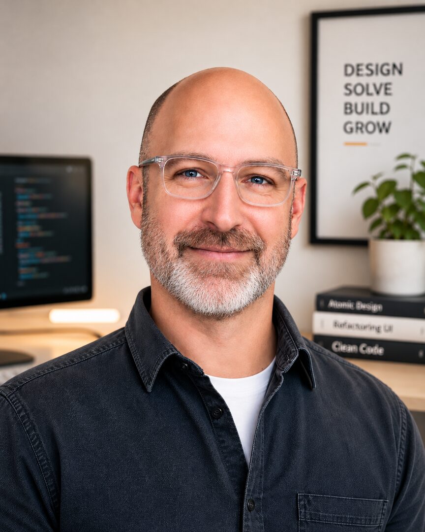 Alex Bean, founder of 321 Enterprise, in his Orlando workspace